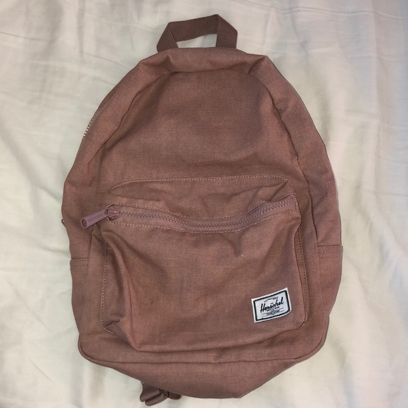herschel pink mini backpack